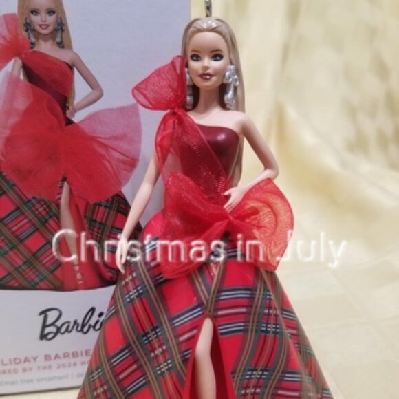 Hallmark 2024 Holiday Barbie series Christmas Ornament - Picture 1 of 2